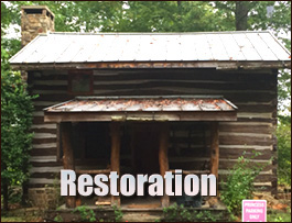 Historic Log Cabin Restoration  Bladenboro, North Carolina
